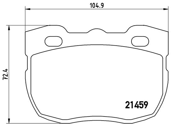 BREMBO Első fékbetét P99001_BREMBO