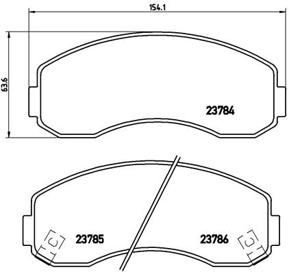 BREMBO Első fékbetét P99003_BREMBO