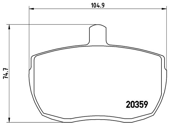 BREMBO Első fékbetét PA6001_BREMBO