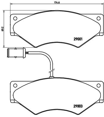 BREMBO Első fékbetét PA6007_BREMBO