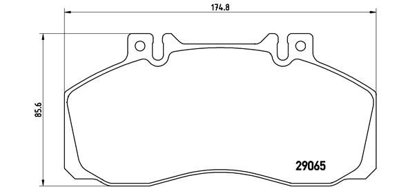 BREMBO Fékbetét, mind PA6008_BREMBO