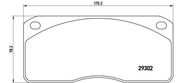 BREMBO Fékbetét, mind PA6011_BREMBO