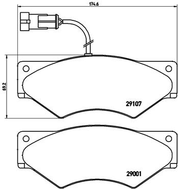 BREMBO Első fékbetét PA6018_BREMBO