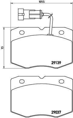 BREMBO Első fékbetét PA6019_BREMBO