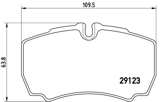 BREMBO Hátsó fékbetét PA6023_BREMBO