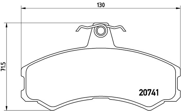 BREMBO Első fékbetét PA6024_BREMBO