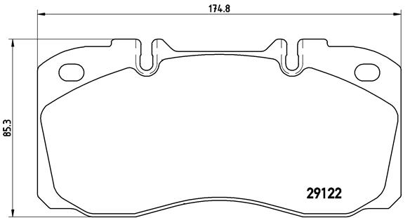 BREMBO Első fékbetét PA6025_BREMBO