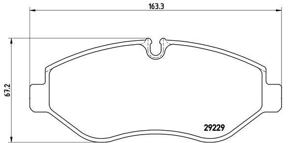 BREMBO Első fékbetét PA6026_BREMBO