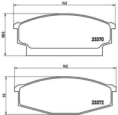 BREMBO Első fékbetét PB1001_BREMBO