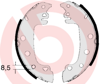 BREMBO Fékpofa S23538_BREMBO