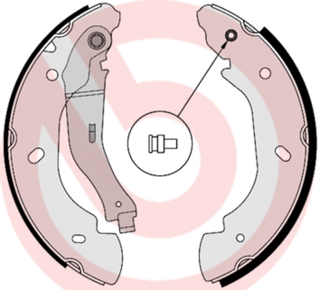 BREMBO Fékpofa S24538_BREMBO