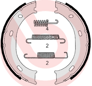 BREMBO Fékpofa S50510_BREMBO