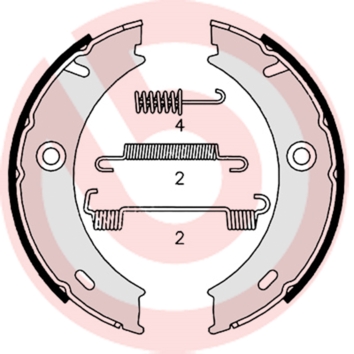 BREMBO Fékpofa S50512_BREMBO