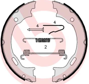 BREMBO Fékpofa S50515_BREMBO