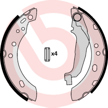 BREMBO Fékpofa S56507_BREMBO