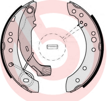 BREMBO Fékpofa S61526_BREMBO