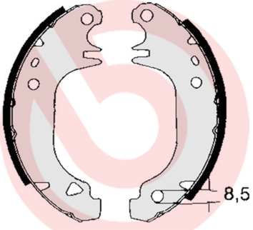 BREMBO Fékpofa S61535_BREMBO