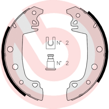 BREMBO Fékpofa S68507_BREMBO