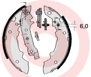 BREMBO Fékpofa S68512_BREMBO