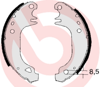 BREMBO Fékpofa S68517_BREMBO