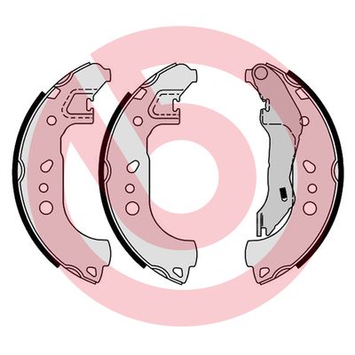 BREMBO S85543_BREMBO Fékpofa