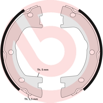 BREMBO Fékpofa SA6506_BREMBO