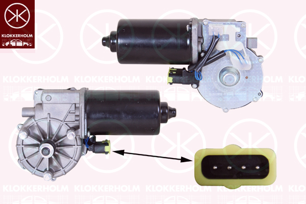 KLOKKERHOLM Ablaktörlö motor 00653270_KH