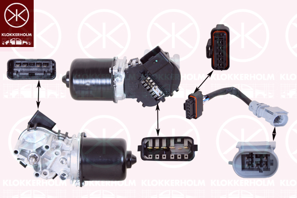 KLOKKERHOLM Ablaktörlö motor 60373270_KH