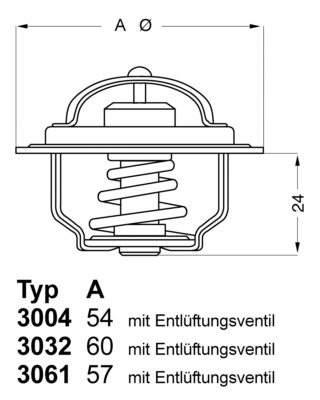 WAHLER Termosztát+tömítés 3004.88D1_WAHL