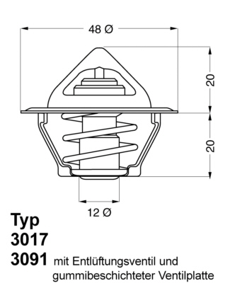 WAHLER Termosztát+O gyűrű 3091.92D_WAHL