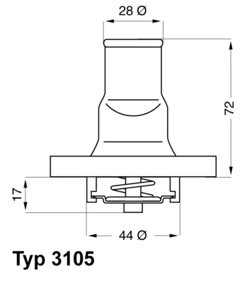 WAHLER Termosztát házzal 3105.87D_WAHL