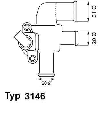 WAHLER Termosztát házzal 3146.90D_WAHL