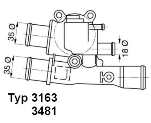 WAHLER Termosztát házzal 3163.88D_WAHL