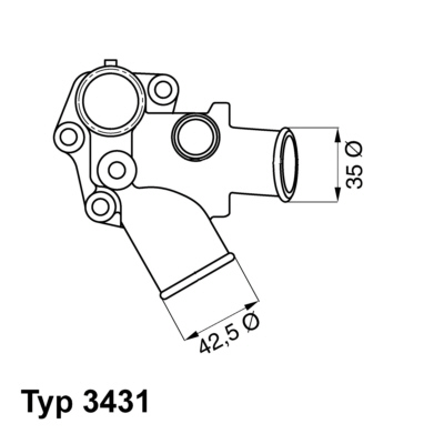 WAHLER Termosztát házzal 3431.80D_WAHL