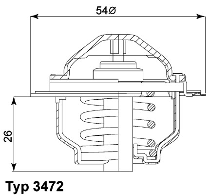 WAHLER Termosztát+O gyűrű 3472.87D_WAHL