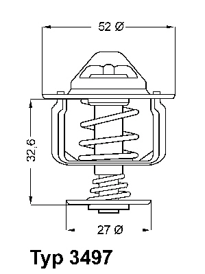 WAHLER Termosztát+O gyűrű 3497.88D_WAHL