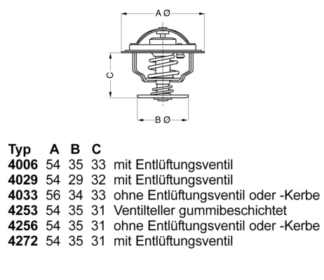 WAHLER Termosztát+O gyűrű 4256.87D50_WAHL