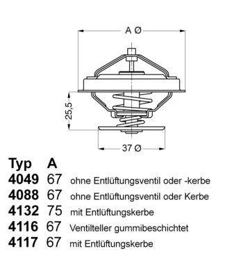 WAHLER Termosztát+O gyűrű 4116.87D1_WAHL