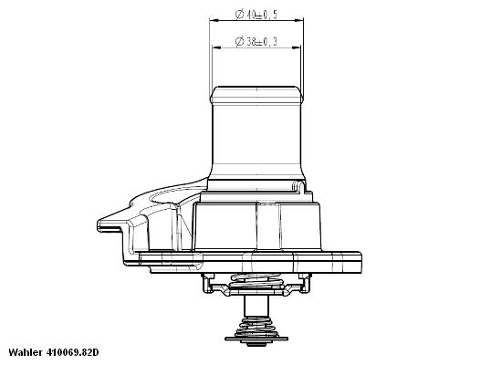 WAHLER Termosztátház 410937.82D_WAHL