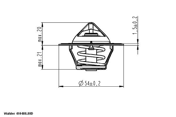 WAHLER Termosztát 410488.88D_WAHL