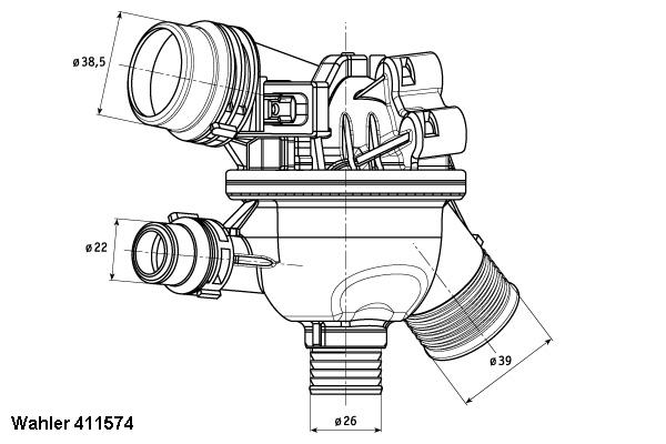 WAHLER Termosztát 411574.102D_WAHL