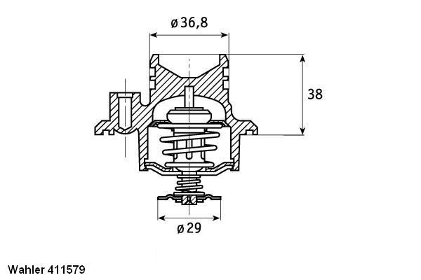 WAHLER Termosztát házzal 411579.92D_WAHL