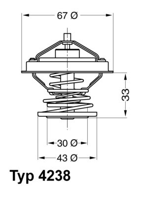 WAHLER Termosztát+O gyűrű 4238.92D_WAHL