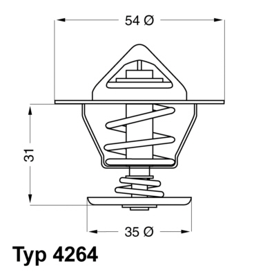 WAHLER Termosztát+O gyűrű 4264.87D_WAHL