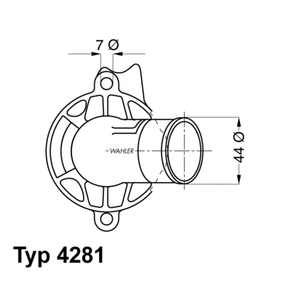 WAHLER Termosztát házzal 4281.87D_WAHL