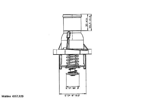 WAHLER Termosztát házzal 4357.92D_WAHL