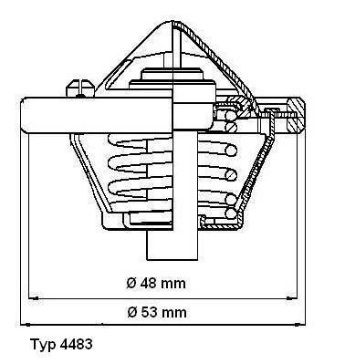 WAHLER Termosztát+O gyűrű 4483.82D_WAHL