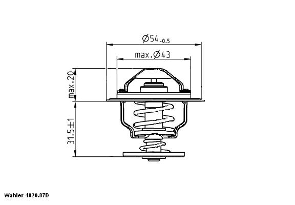 WAHLER Termosztát 4820.87D_WAHL