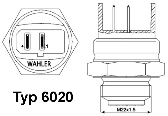 WAHLER Ventilátor kapcsoló 6020.95D_WAHL