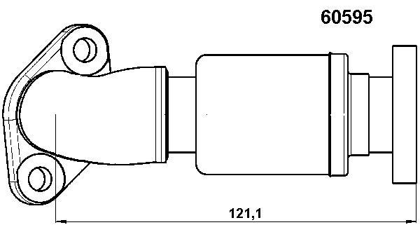 WAHLER EGR cső 60595D_WAHL